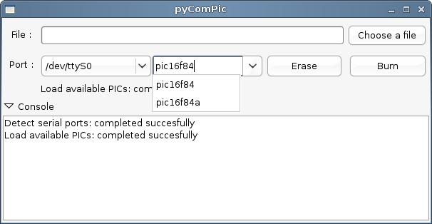 Screenshot showing the pic autocompletion